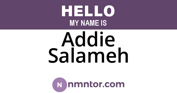 Addie Salameh