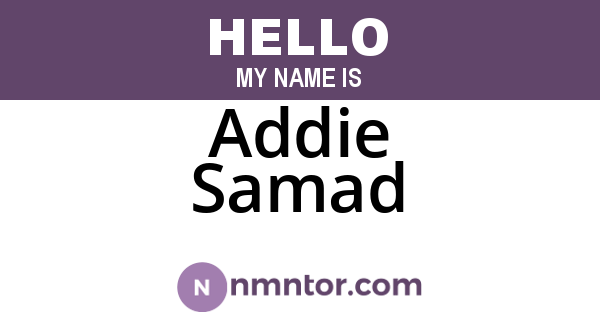 Addie Samad