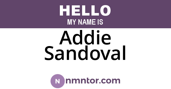 Addie Sandoval