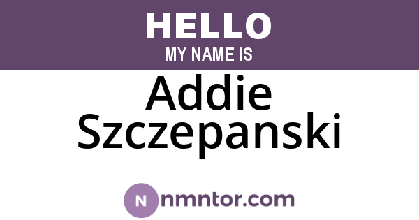 Addie Szczepanski
