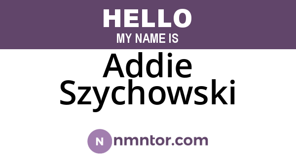 Addie Szychowski