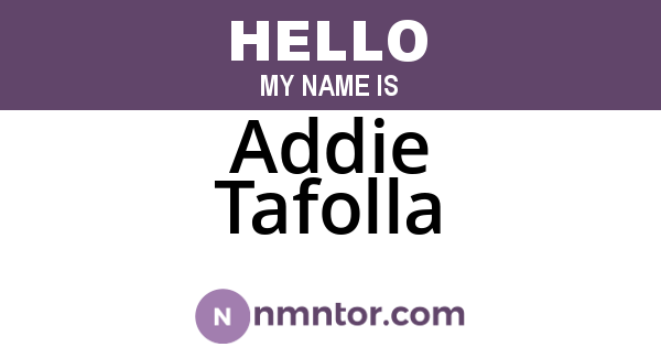 Addie Tafolla