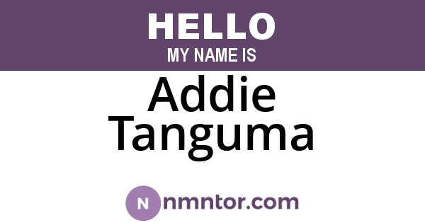 Addie Tanguma