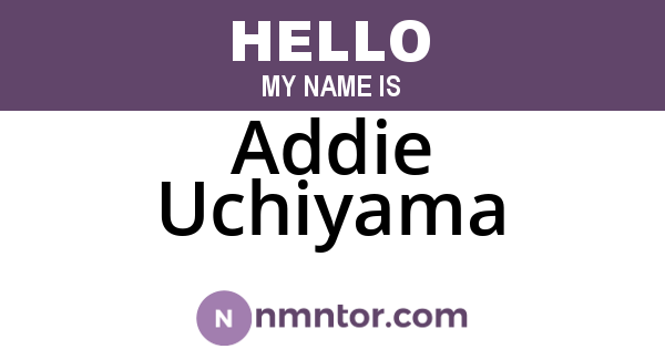 Addie Uchiyama