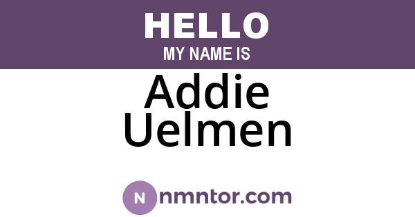 Addie Uelmen