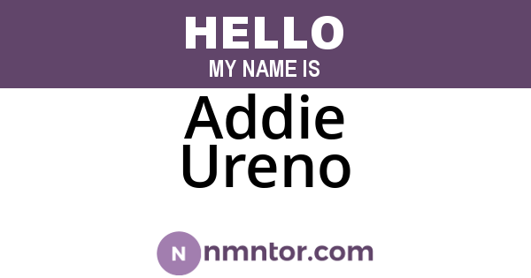 Addie Ureno