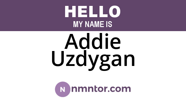 Addie Uzdygan