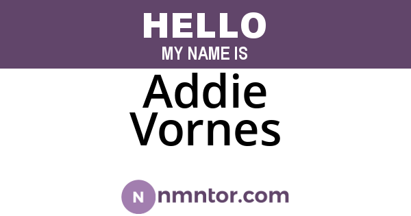 Addie Vornes