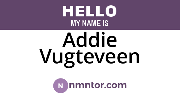 Addie Vugteveen