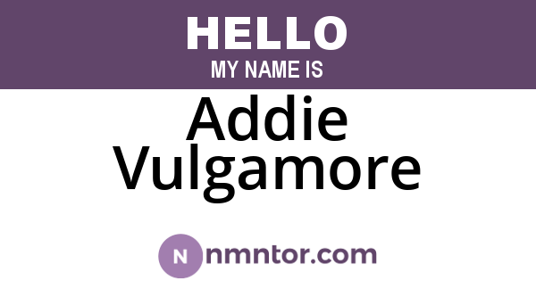 Addie Vulgamore