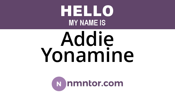 Addie Yonamine
