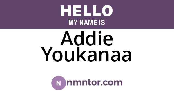 Addie Youkanaa