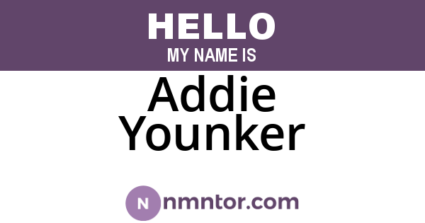 Addie Younker