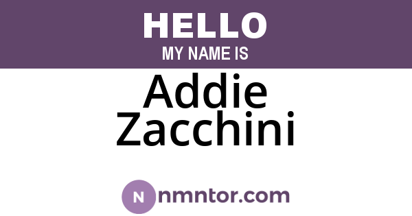 Addie Zacchini