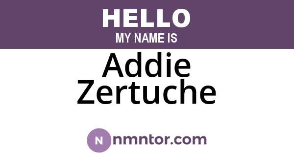 Addie Zertuche