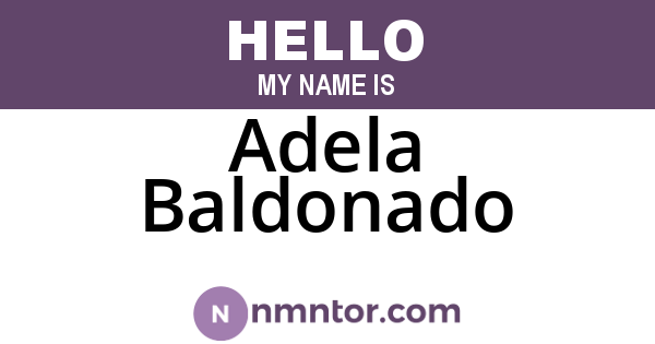 Adela Baldonado