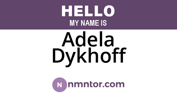 Adela Dykhoff