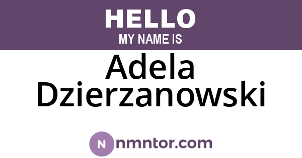 Adela Dzierzanowski