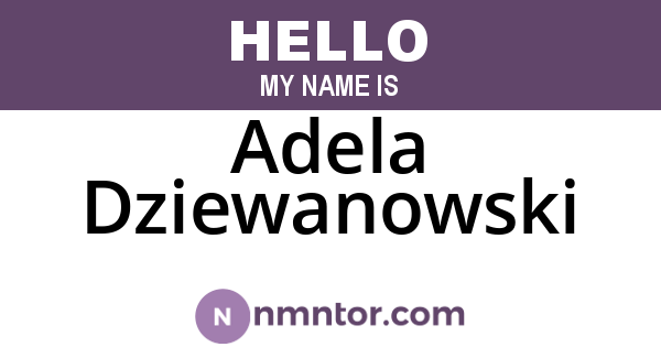 Adela Dziewanowski