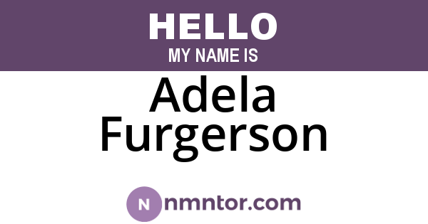 Adela Furgerson