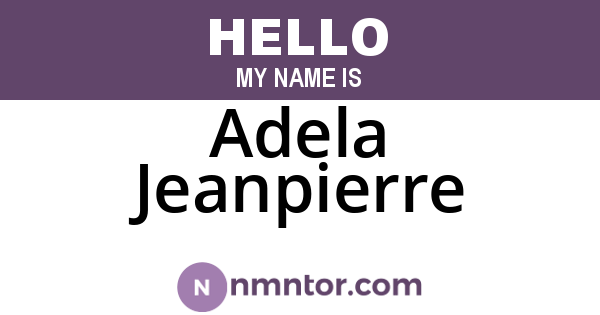 Adela Jeanpierre
