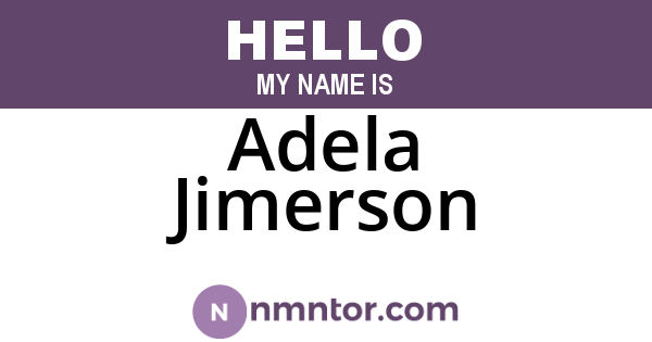 Adela Jimerson