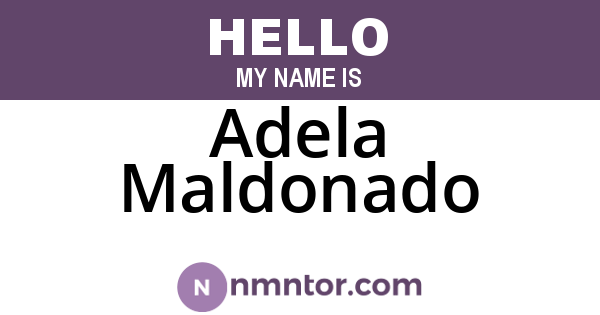 Adela Maldonado