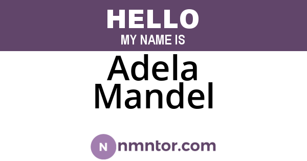 Adela Mandel