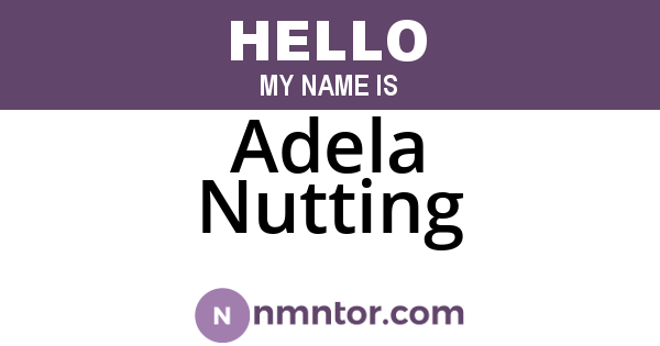 Adela Nutting
