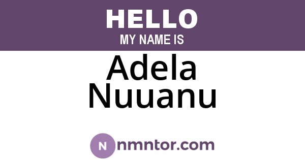 Adela Nuuanu