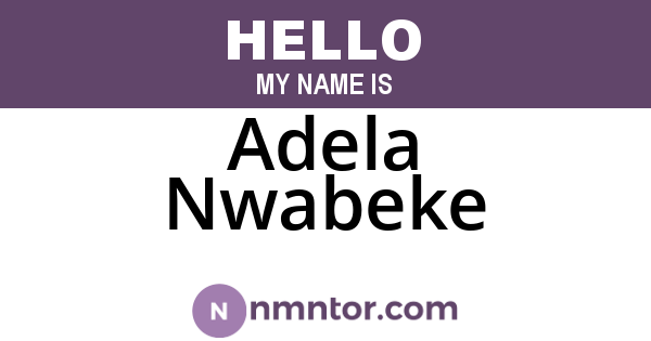Adela Nwabeke