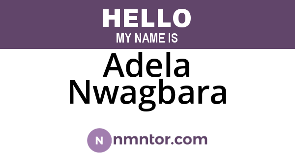 Adela Nwagbara