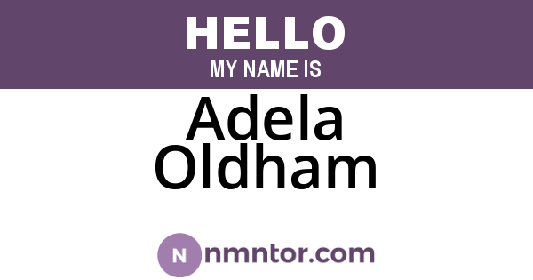 Adela Oldham