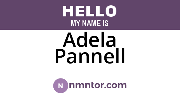 Adela Pannell