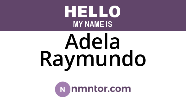 Adela Raymundo