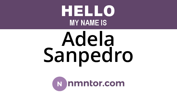 Adela Sanpedro