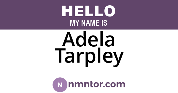 Adela Tarpley