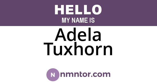Adela Tuxhorn