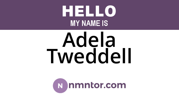 Adela Tweddell