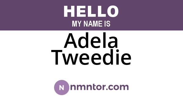 Adela Tweedie