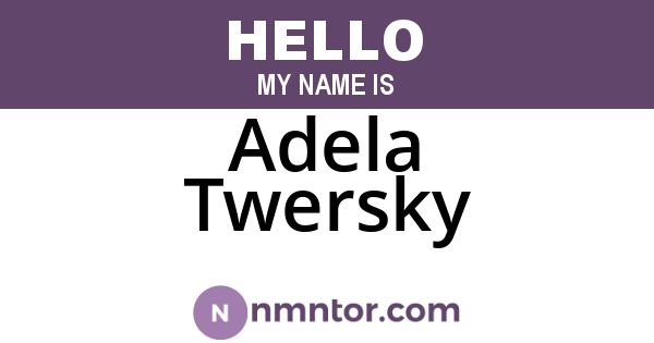 Adela Twersky