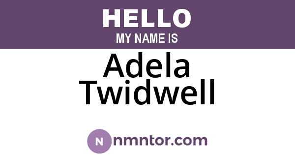Adela Twidwell