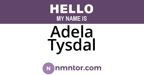 Adela Tysdal