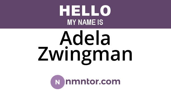 Adela Zwingman