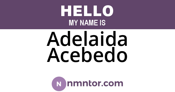 Adelaida Acebedo