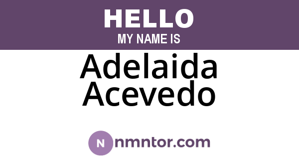 Adelaida Acevedo