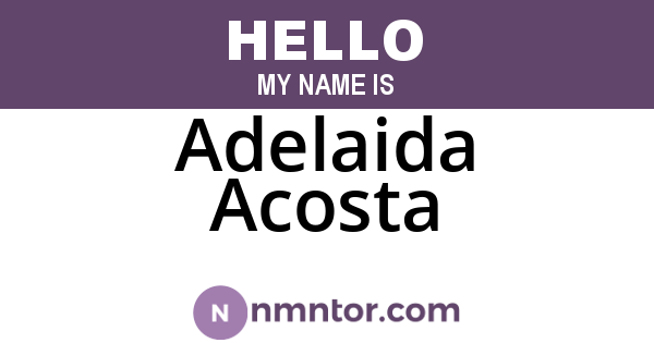 Adelaida Acosta