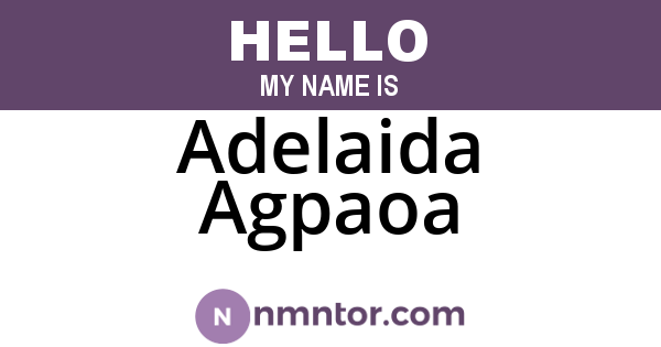 Adelaida Agpaoa