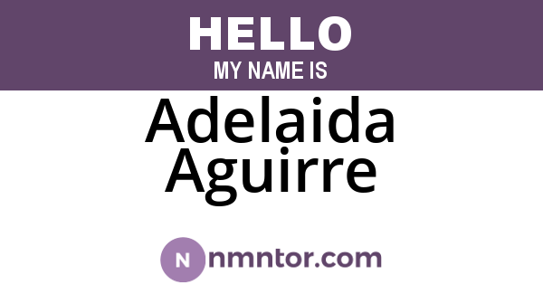 Adelaida Aguirre