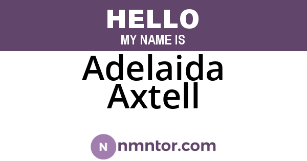 Adelaida Axtell